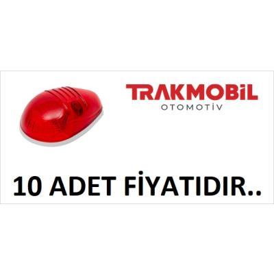 TEPE LAMBA KÜÇÜK LEDLİ (10 ADET) Kırmızı