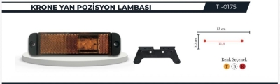 TIRSA KRONE TİP YAN SİDE LAMBA SARI KILIK UÇLU