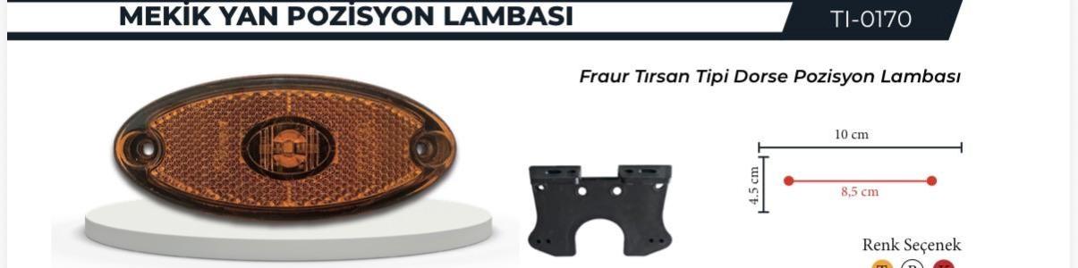 TIRSA MEKİK ÖN POZİSYON LAMBA SARI KILIK UÇLU
