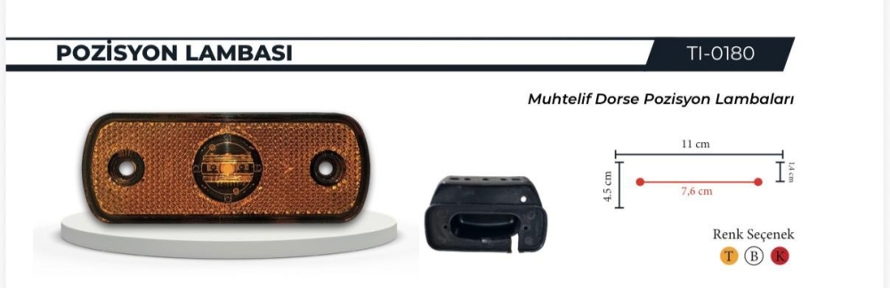 TIRSA  TEK LEDLİ SARI KILIK UÇLU