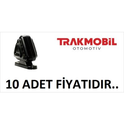 ÜÇGEN TAKOZ LAMBA 18 LEDLİ 6,5CM FÜME CAM (10 ADET) Sarı - Kırmızı