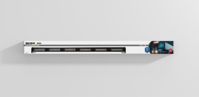 WOLFRAM 12/24V 60W ÇAKAR YUVARLAK LEDLİ İKAZ 14 FONKSİYON 91 CM