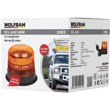 WOLFRAM 12V 48W DÖNER LAMBA MIKNATISLI BELGELİ