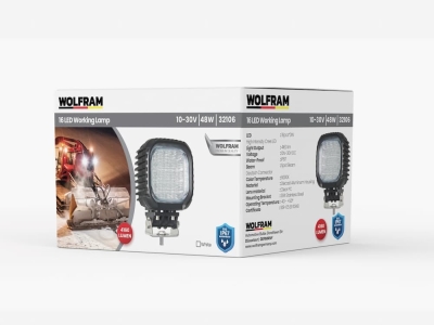 WOLFRAM 16 LEDLİ ÇALIŞMA LAMBASI 48W AĞIR HİZMET