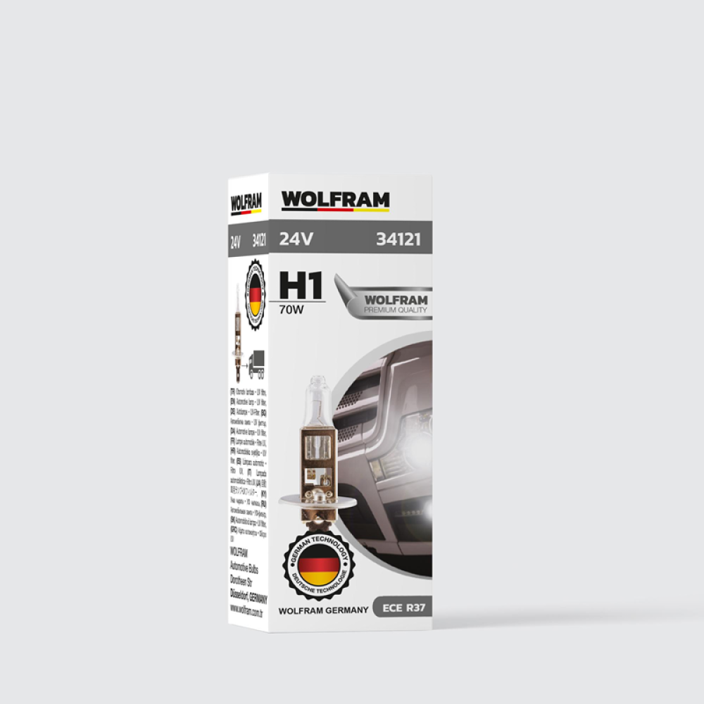 WOLFRAM 24 VOLT H1 70 WAT STANDART IŞIK ( 2 Adet )