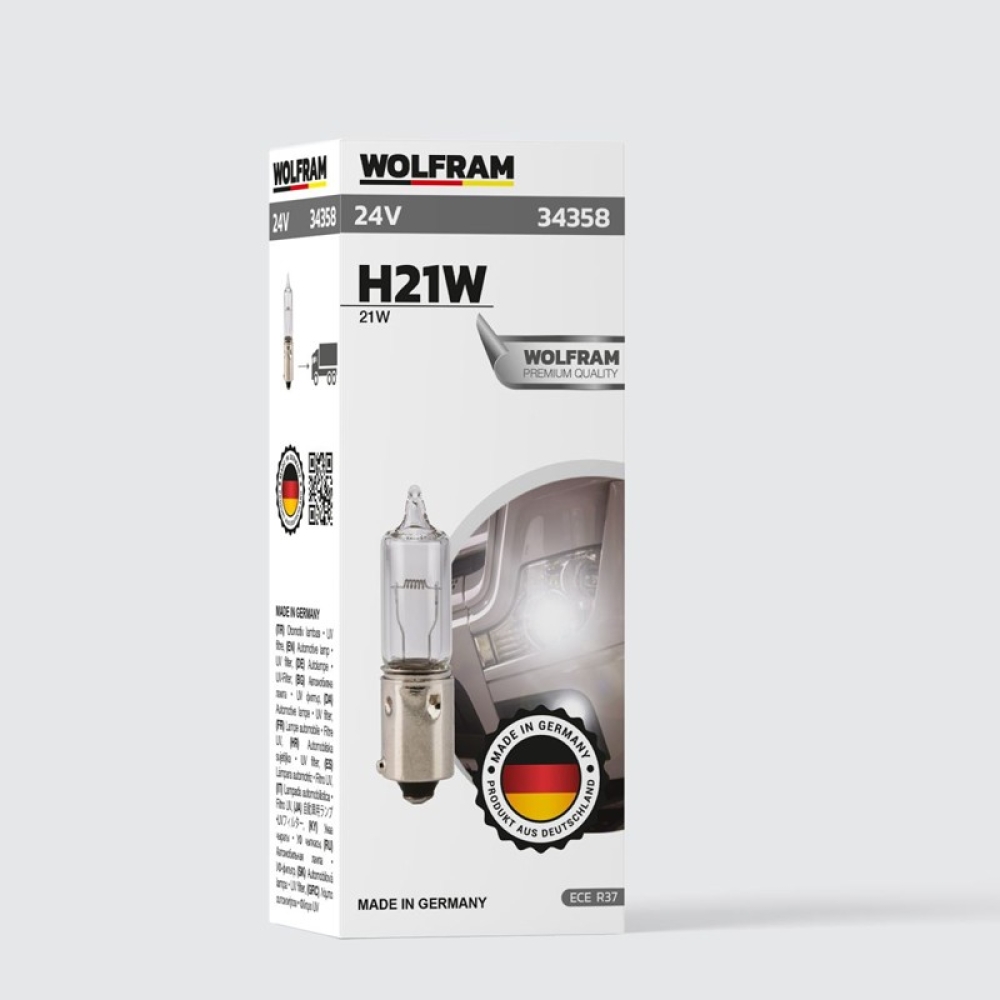 WOLFRAM 24 VOLT H21 21 WAT CİVALI MERCEKLİ ( 2 Adet )