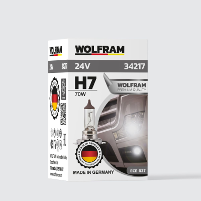 WOLFRAM 24 VOLT H7 70 WAT STANDART IŞIK ( 2 Adet )