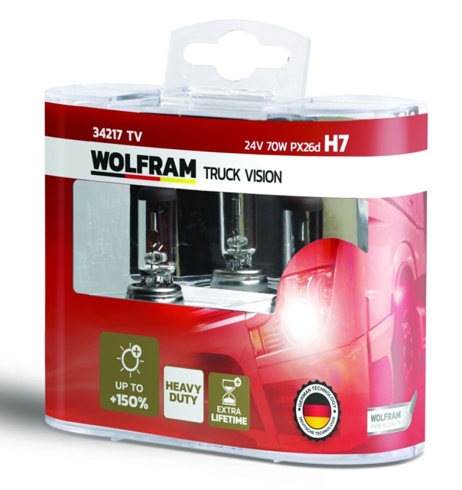 WOLFRAM 24 VOLT H7 70 WAT TRUCK VISION +% 150 FAZLA IŞIK
