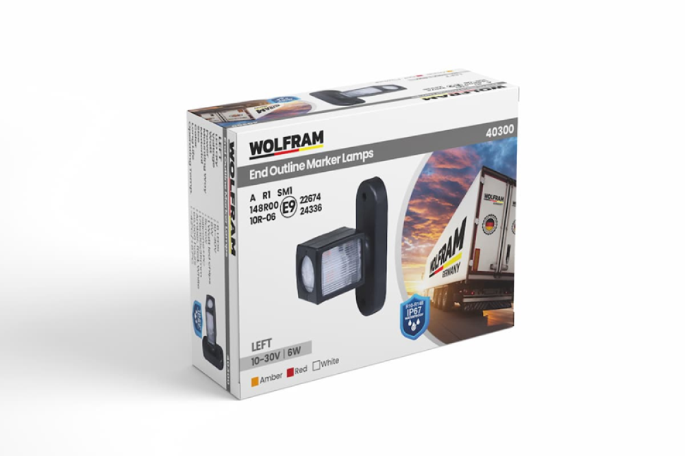 WOLFRAM DORSE BOYNUZ LAMBA KISA DESENLİ SOL E BELGELİ 10/30 VOLT ( 2 Adet )