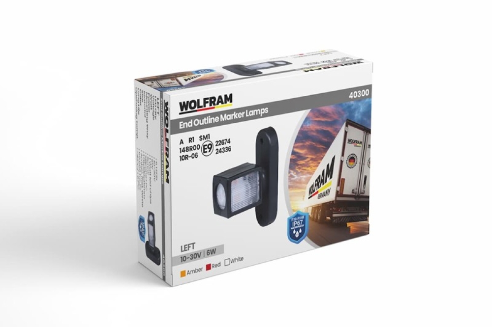 WOLFRAM DORSE BOYNUZ LAMBA KISA DESENLİ SOL E BELGELİ 10/30 VOLT ( 2 Adet )