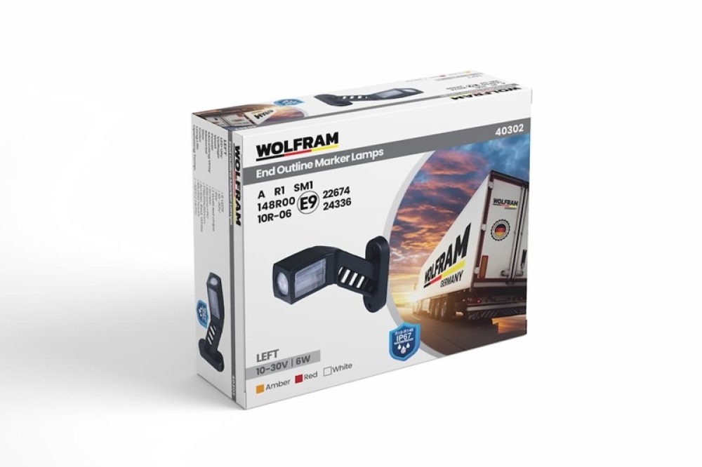 WOLFRAM DORSE BOYNUZ LAMBA ORTA DESENLİ SOL E BELGELİ 10/30 VOLT ( 2 Adet )