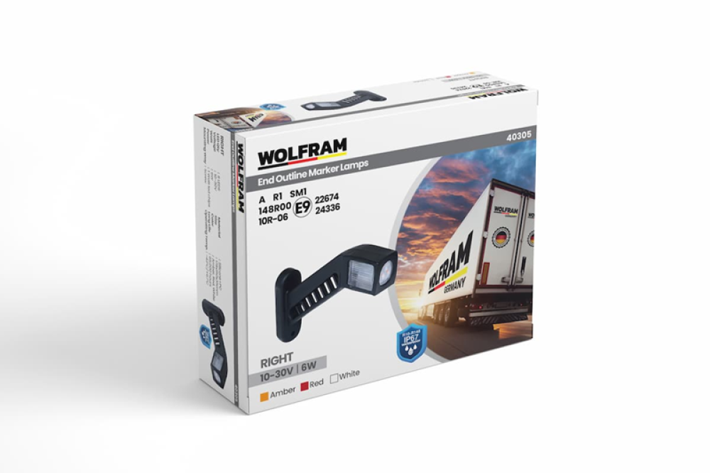 WOLFRAM DORSE BOYNUZ LAMBA UZUN DESENLİ SAĞ E BELGELİ 10/30 VOLT ( 2 Adet )