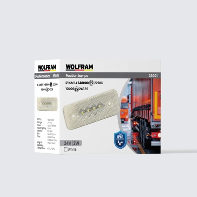 WOLFRAM SİDE MARKER BEYAZ (E) BELGELİ 24V 2W ( 10 Adet )