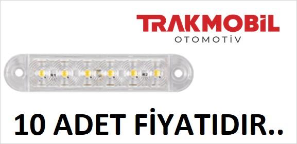 Y.M. 6 LEDLİ PARMAK LAMBA (10 ADET) Beyaz