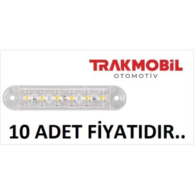 Y.M. 6 LEDLİ PARMAK LAMBA (10 ADET) Beyaz