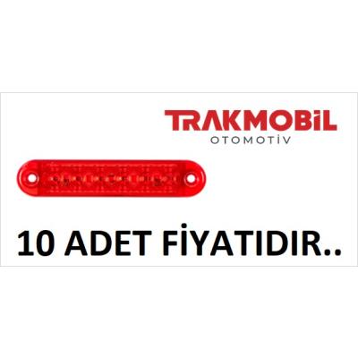 Y.M. 6 LEDLİ PARMAK LAMBA (10 ADET) Kırmızı