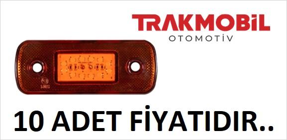 YAN İŞARET LAMBA 12 LEDLİ  (10 ADET) Sarı