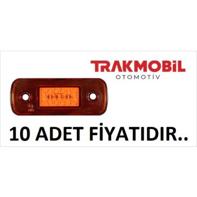 YAN İŞARET LAMBA 12 LEDLİ  (10 ADET) Sarı