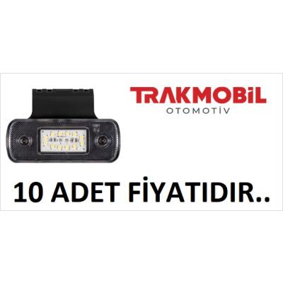 YAN İŞARET LAMBA 12 LEDLİ BRAKETLİ (10 ADET) Beyaz