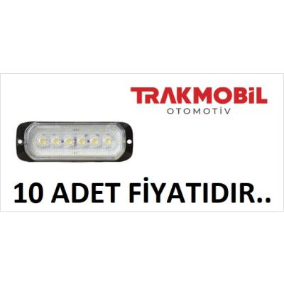 YAN İŞARET LAMBA 24 LEDLİ 2 FONKSİYONLU (10 ADET) Beyaz