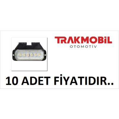 YAN İŞARET LAMBA 24 LEDLİ 2 FONK. BRAKETLİ (10 ADET) Beyaz