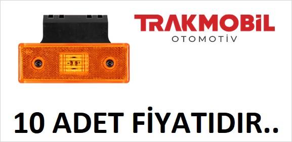 YAN İŞARET LAMBA 4 LEDLİ BRAKETLİ (SIDE MARKER) (10 ADET) Sarı