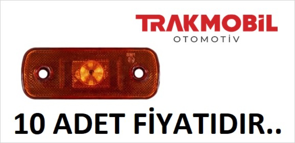 YAN İŞARET LAMBA 6 LEDLİ (10 ADET) Sarı