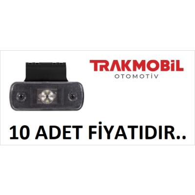 YAN İŞARET LAMBA 6 LEDLİ BRAKETLİ (10 ADET) Beyaz