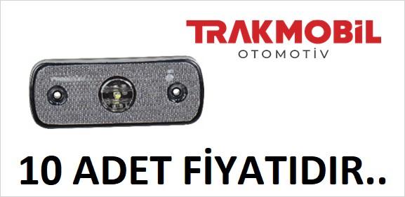 YAN İŞARET LAMBA TEK LEDLİ (10 ADET) Beyaz