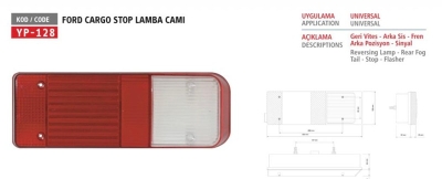 YP FORD KARGO STOP LAMBA CAMI 1 ADET
